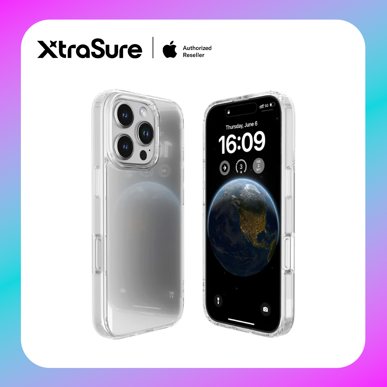 Mutural Clear Case for iPhone 15 (Clear)