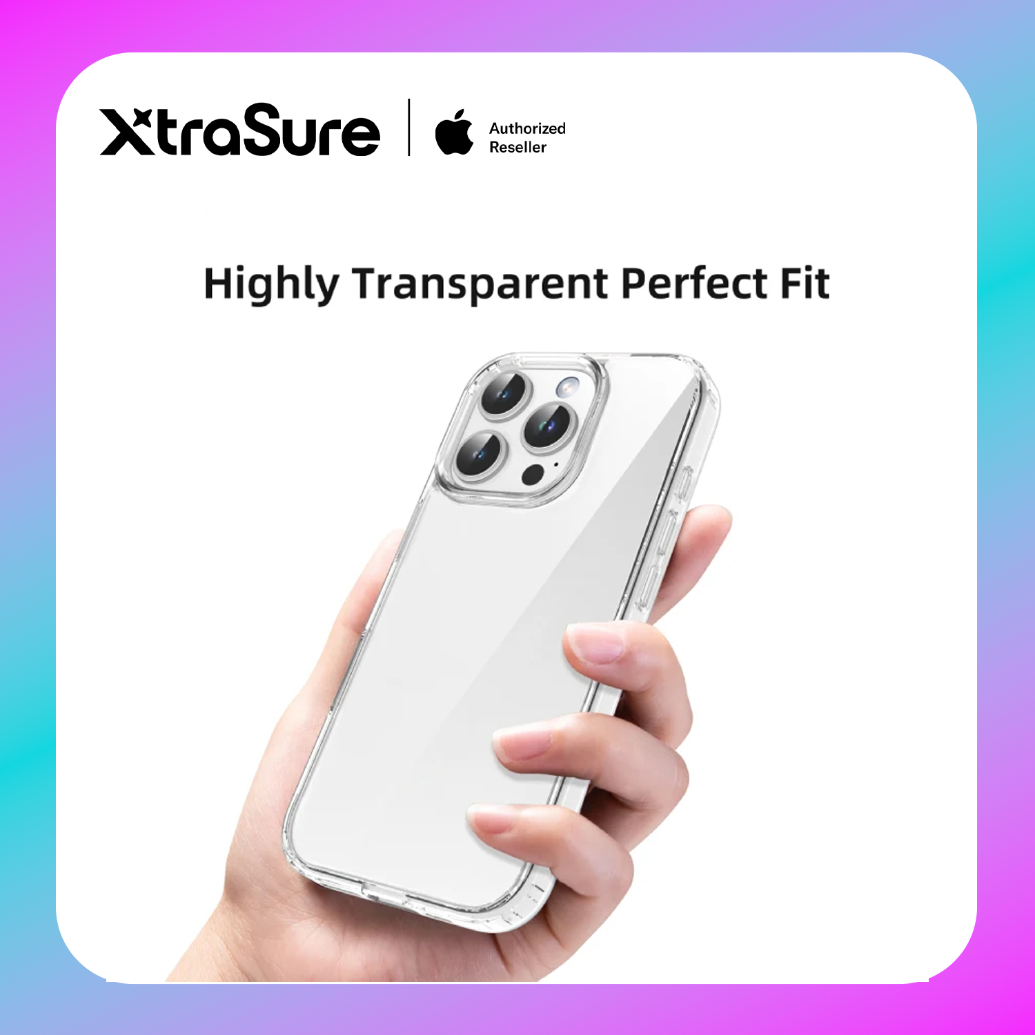 Mutural Clear Case for iPhone 15 (Clear)