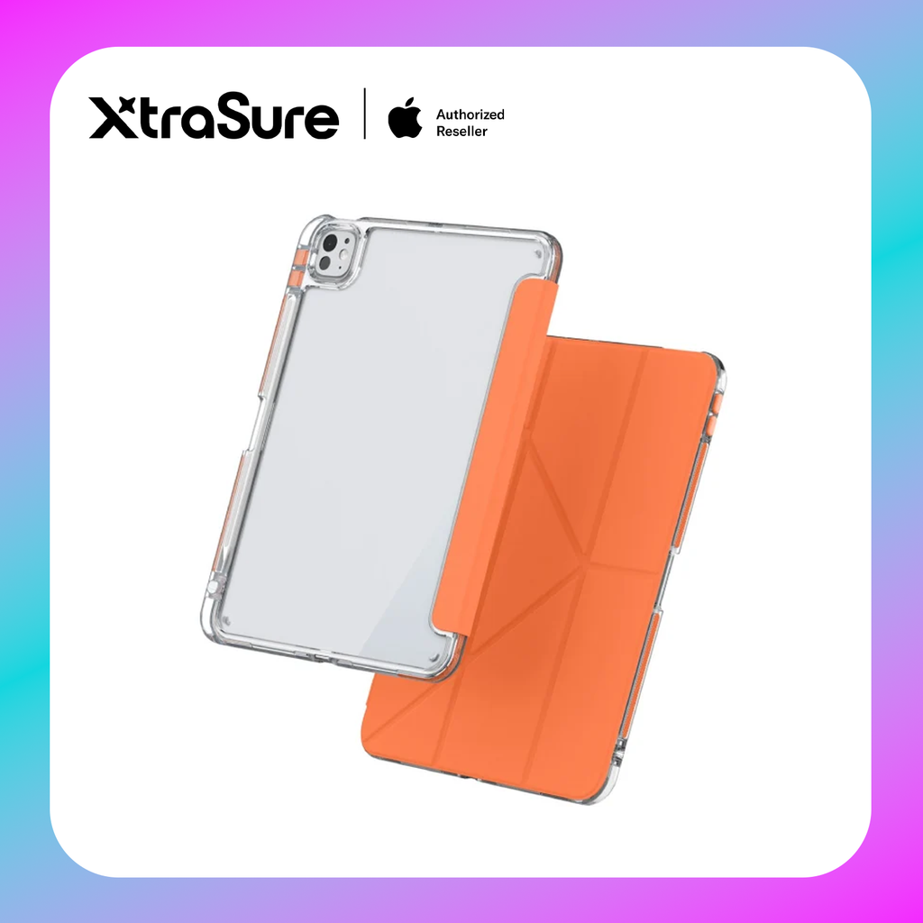 Mutural Clear Pro Folio Case for iPad M4, M3 & M2 Air 11"/ M2 Pro 11"/ Air 4/ Air 5
