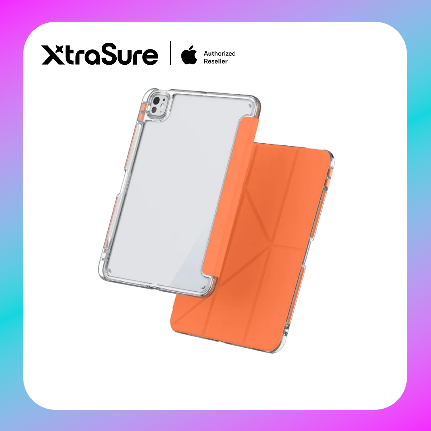 Mutural Clear Pro Folio Case for iPad M5/ M4 Pro 11"