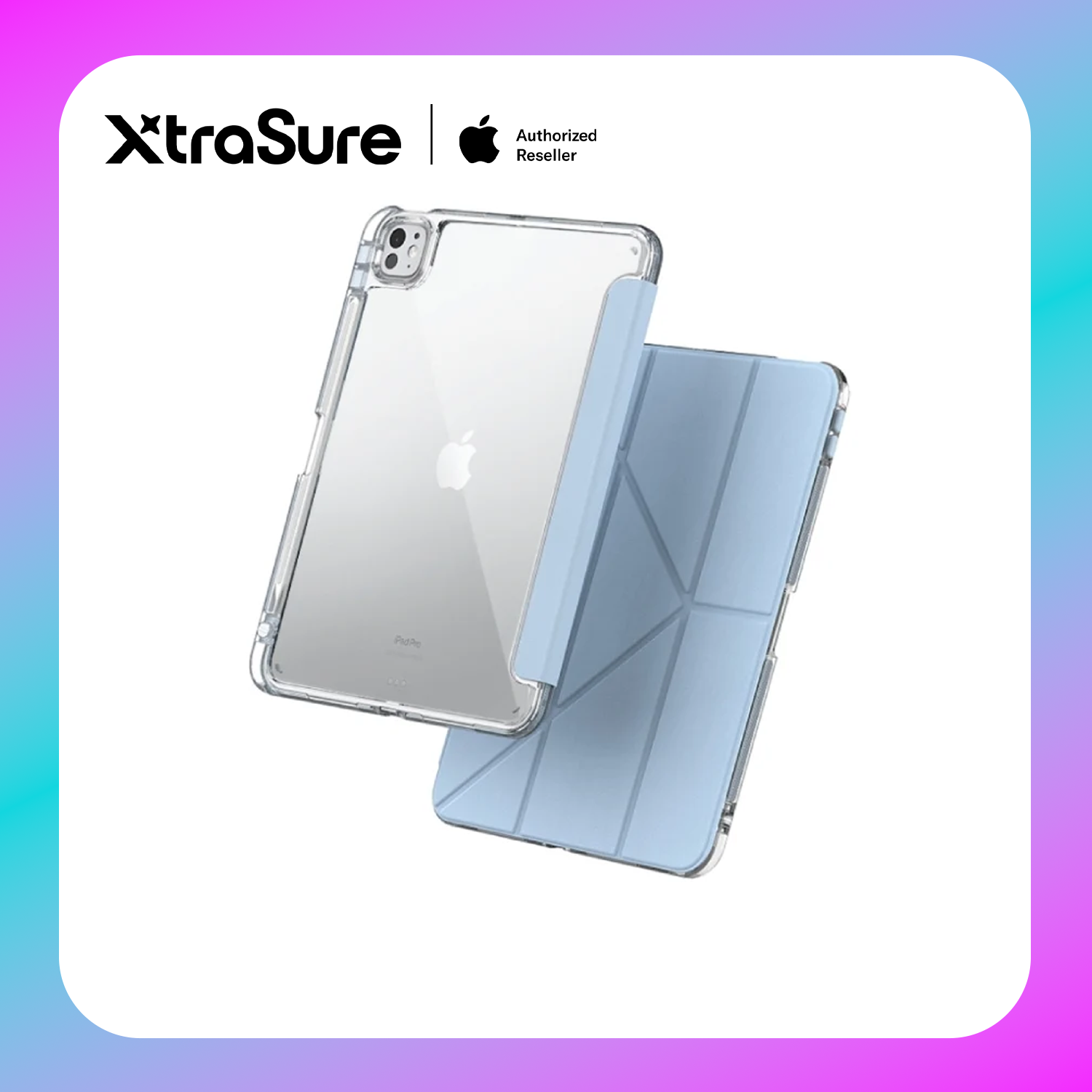 Mutural Clear Pro Folio Case for iPad M5/ M4 Pro 11"
