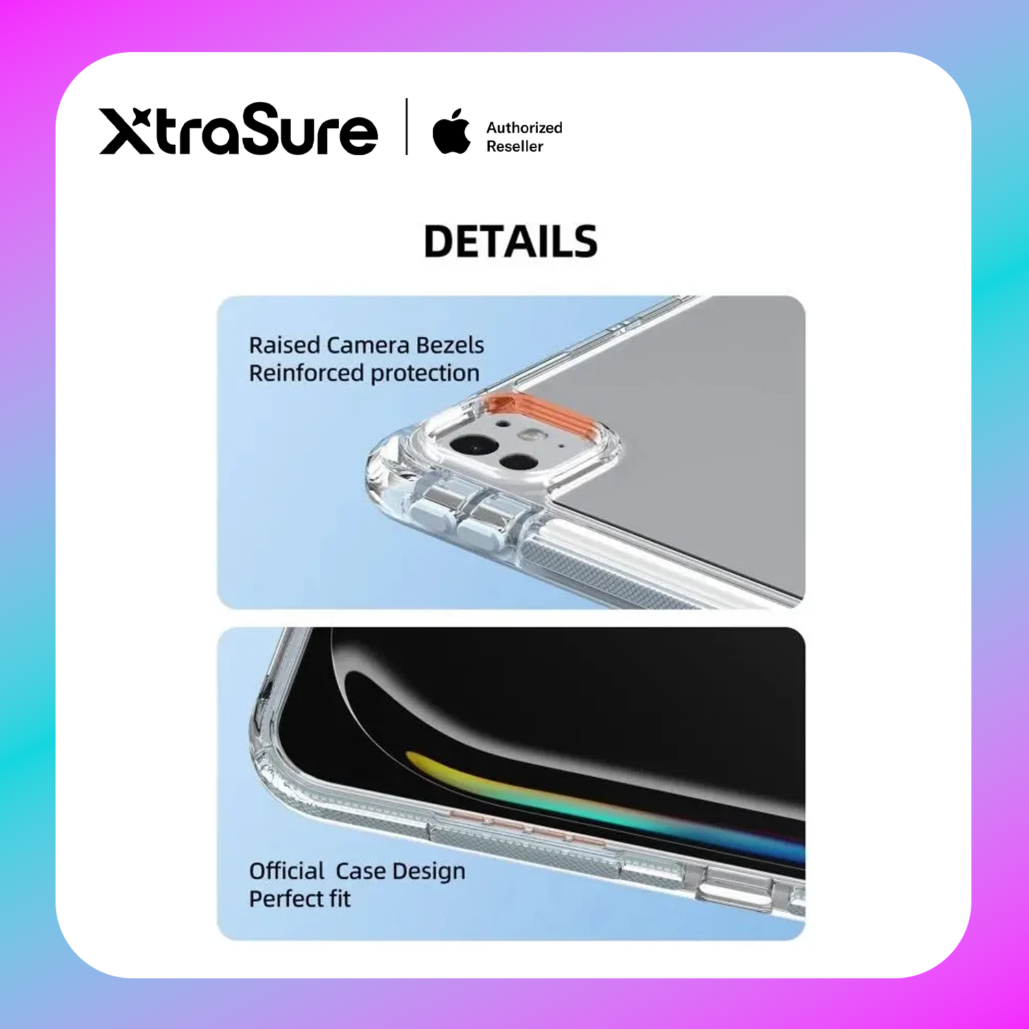 Mutural Clear Pro Folio Case for iPad M5/ M4 Pro 11"