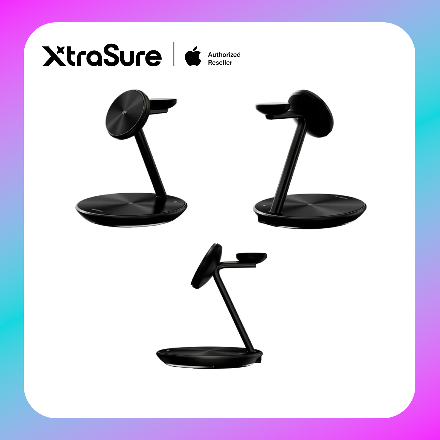 MagEasy Power Station 5-in-1 Magnetic Wireless Charging Stand with Qi2 15W