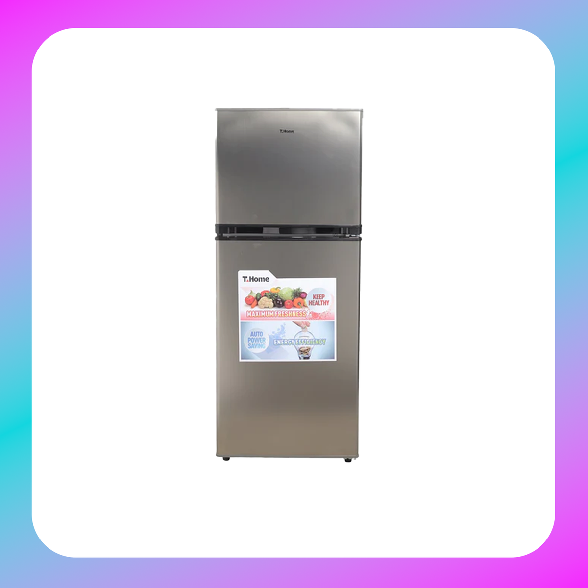 T-Home 180L Two Door Refrigerator (TH-RG180KDD-GR) Main image