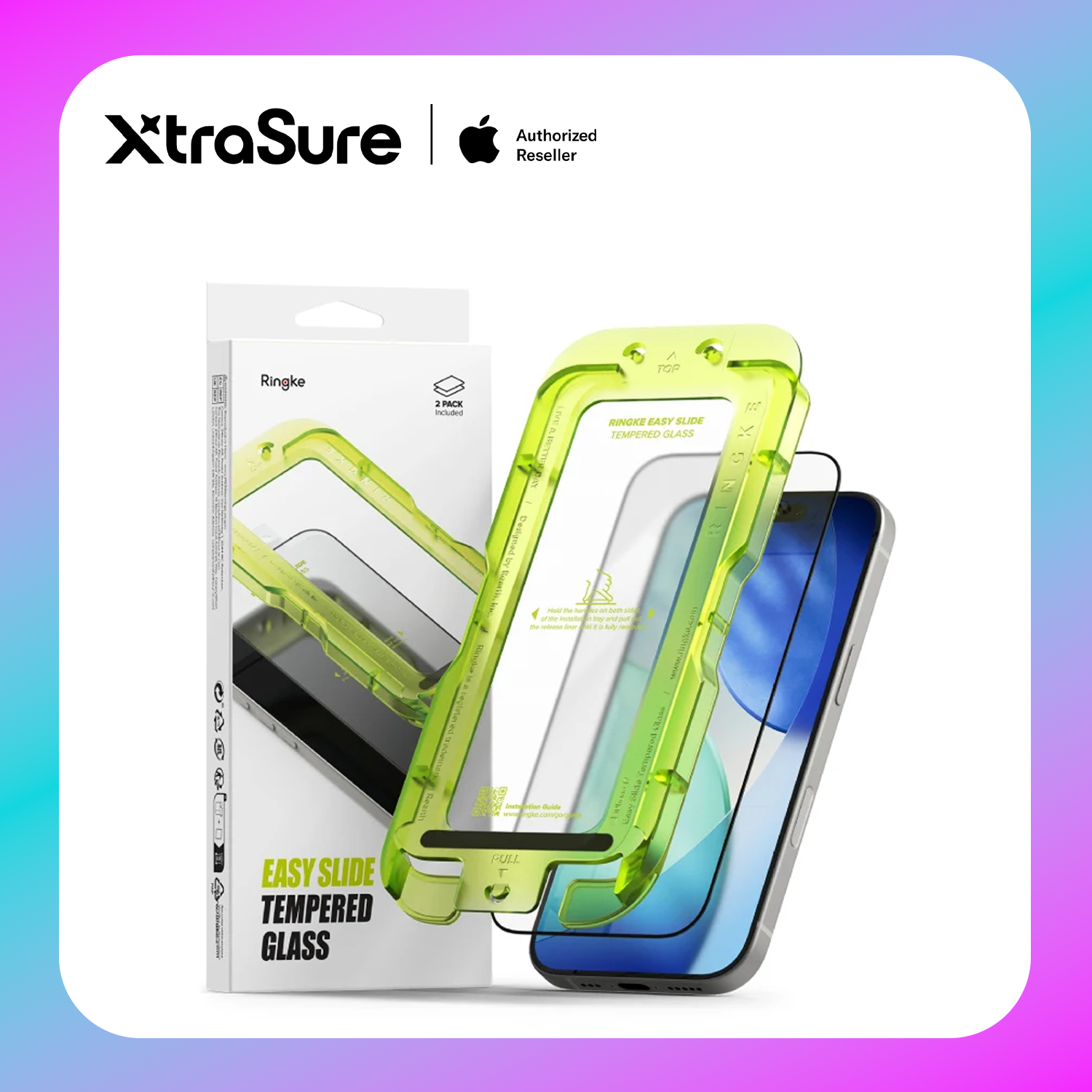 Ringke Easy Slide Tempered Glass for iPhone 17 Pro Max