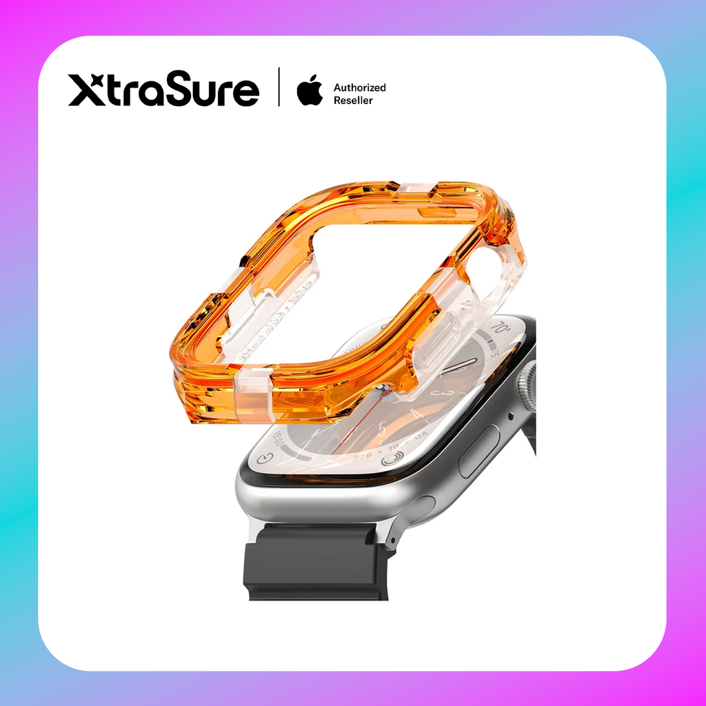 Ringke Fusion Bumper Case for Apple Watch (45mm,44mm) Neon Orange