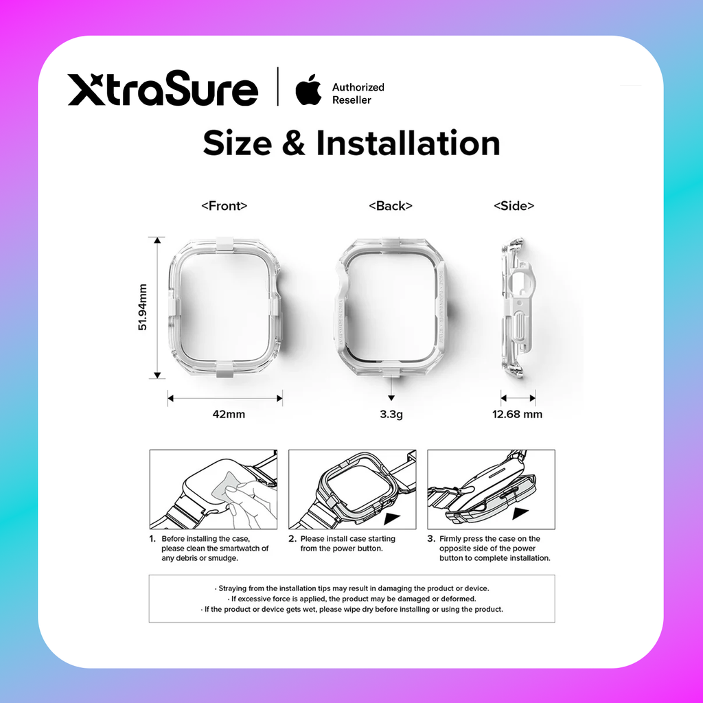 Ringke Fusion Bumper Case for Apple Watch (45mm,44mm) Neon Orange