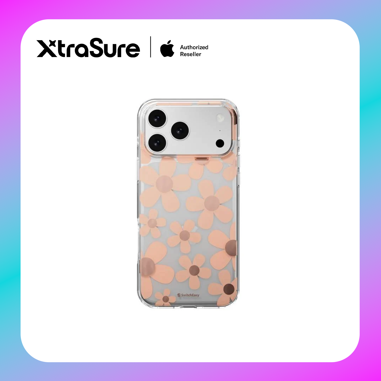 SwitchEasy Fleur 3D Patterned Shockproof Case for iPhone 17 Pro Max (Rose)