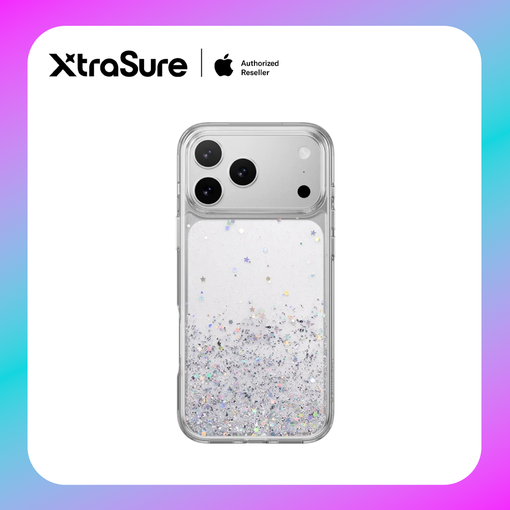 SwitchEasy StarField 3D Glitter Resin Case for iPhone 17 Pro Max (Transparent)