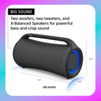 Sony XG500 Portable Bluetooth Wireless Speaker(Black)
