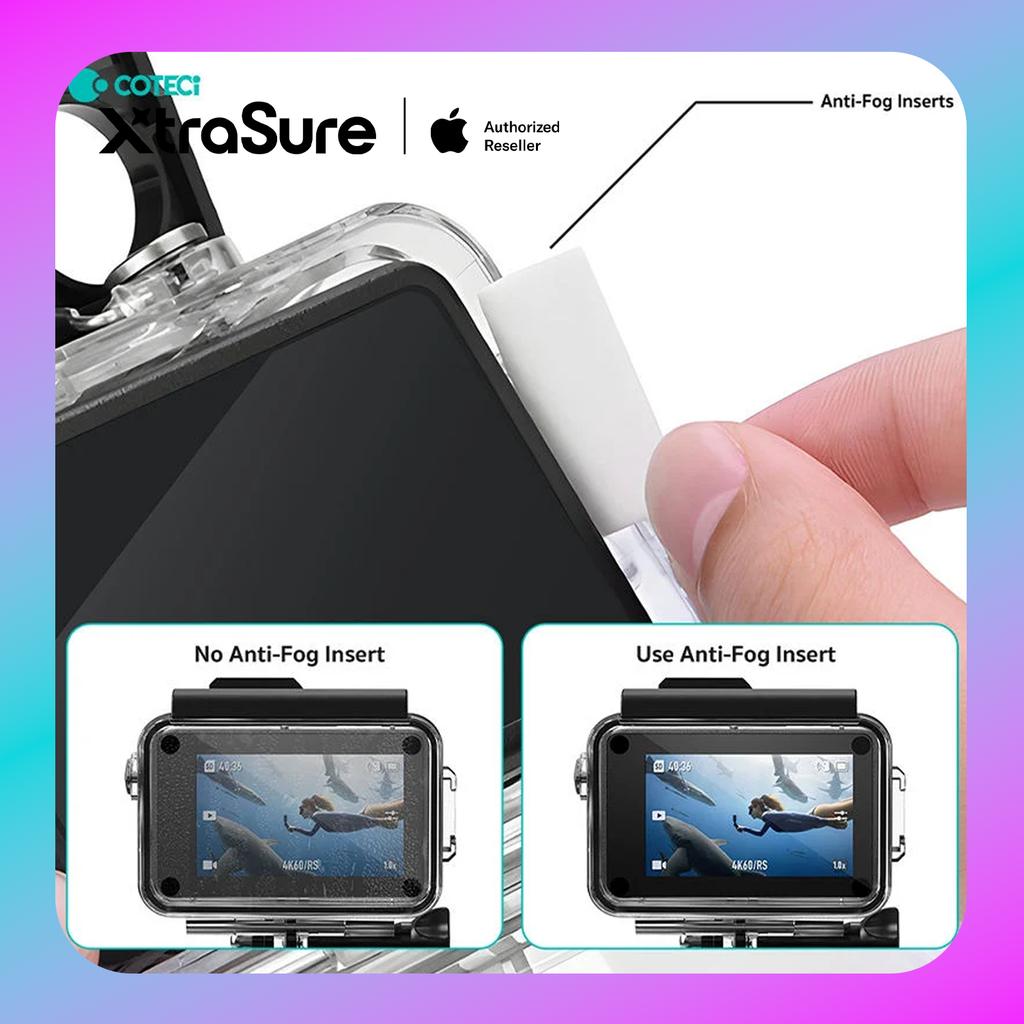 COTECi Portable 60m HD Clear Waterproof Sealed Dustproof Camera Diving Protective Case for DJI OSMO Action 6