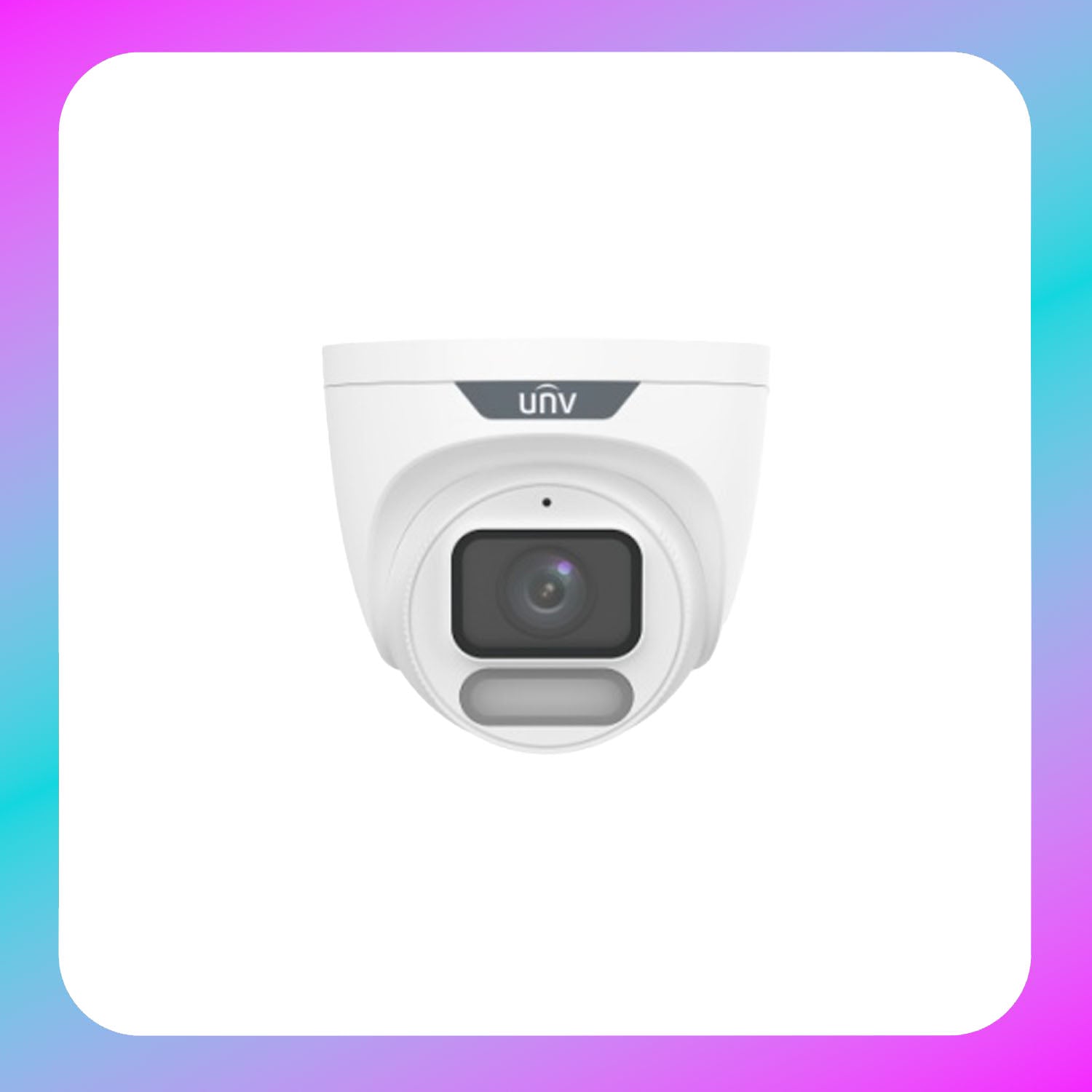 UNV 4MP Color Hunter Wise-ISP Fixed Warm Light Turret Network Camera Secondary image