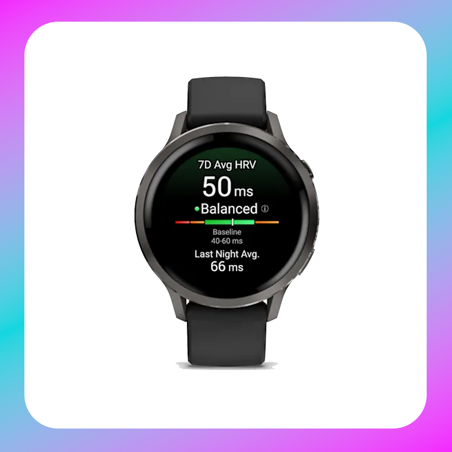 Garmin Venu® 4 - 41mm Fitness Smartwatch with Black Silicone Band Secondary image