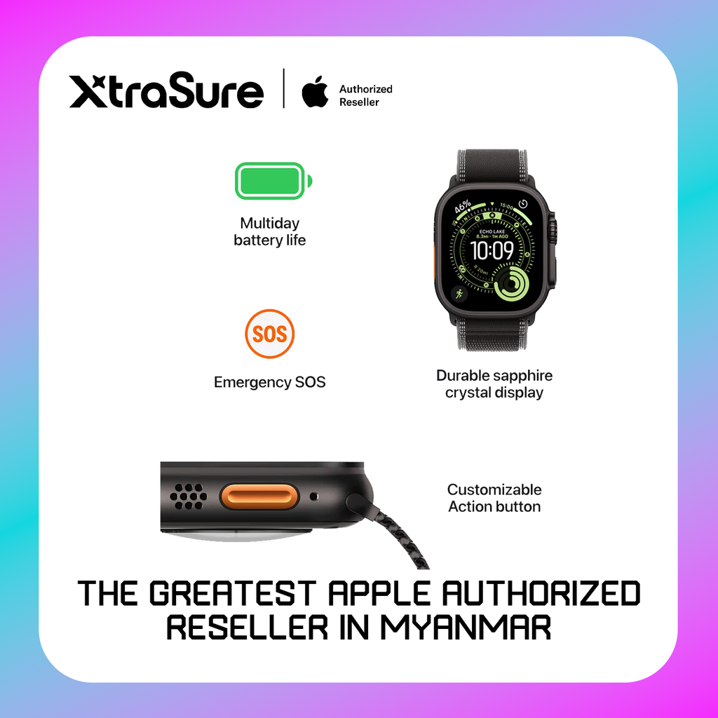 Apple Watch Ultra 3 GPS + Cellular, 49mm Black Titanium Case with Black Alpine Loop – MF0X4 (L)