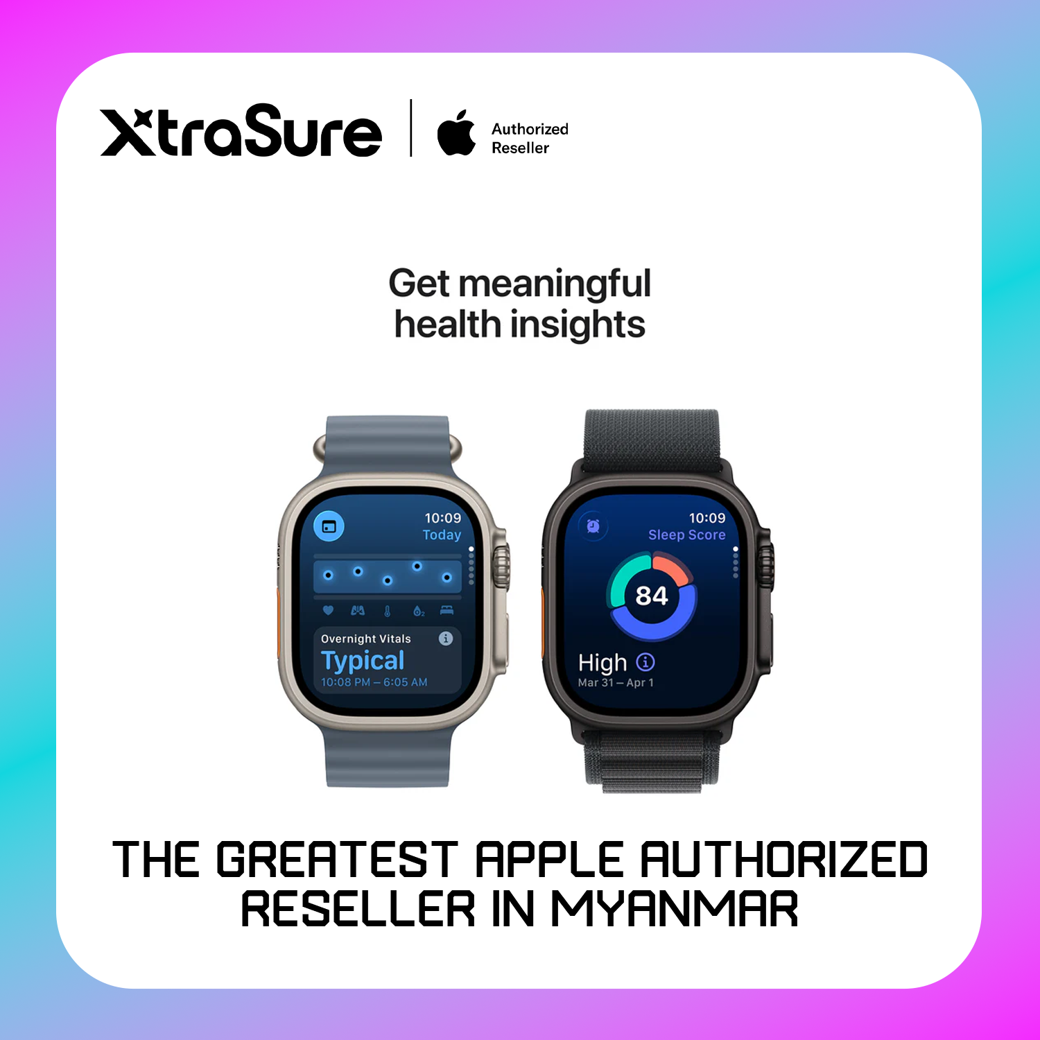 Apple Watch Ultra 3 GPS + Cellular, 49mm Black Titanium Case with Black Alpine Loop – MF0X4 (L)
