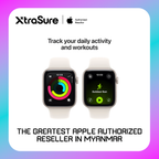 Apple Watch SE 3 GPS, 44mm Starlight Aluminum Case with Starlight Sport Band – MEHJ4 (M/L)