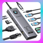 Orico 10 in 1 USB-C Hub with 4K@60Hz HDMI