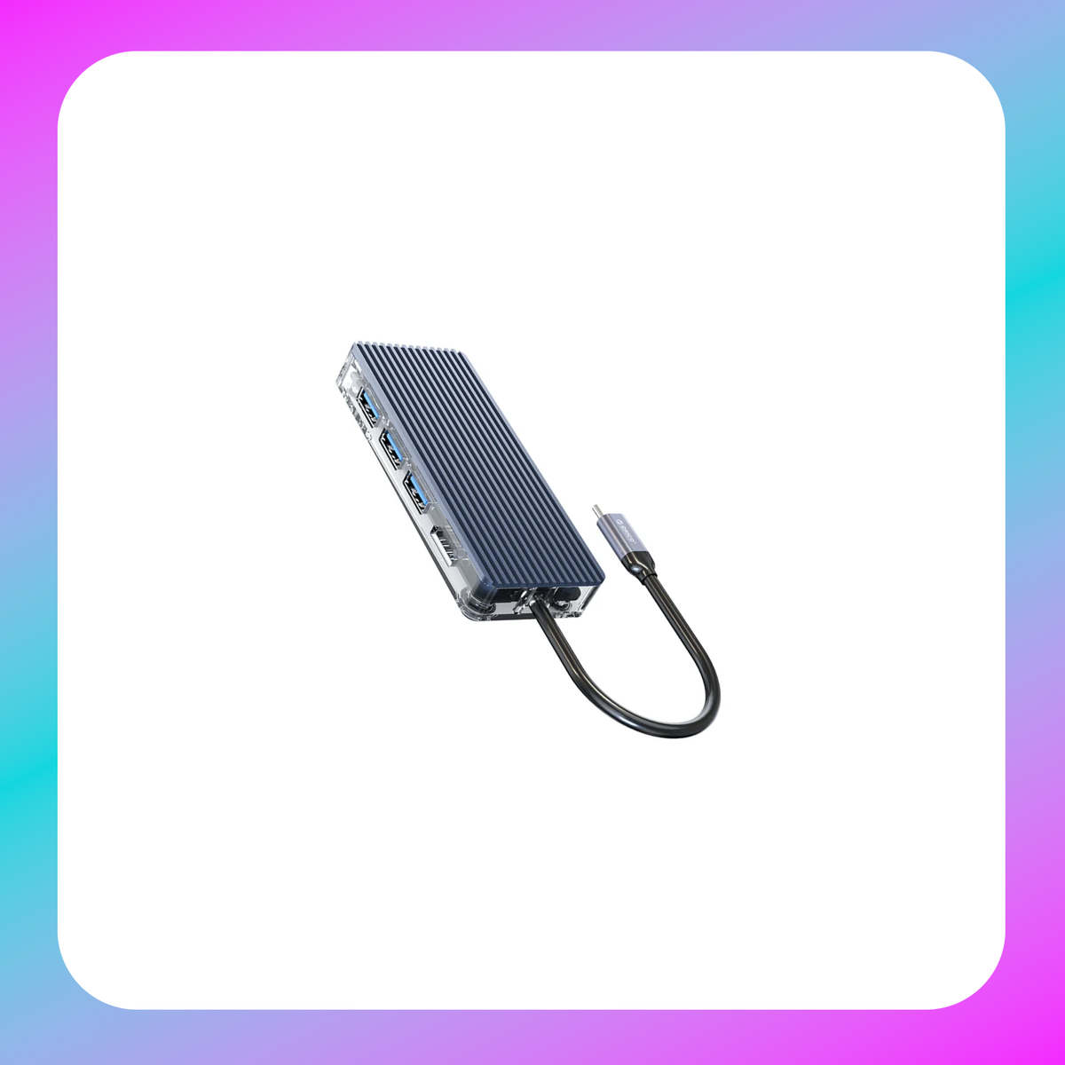 Orico Type-C 8-in-1 Transparent Hub Main image