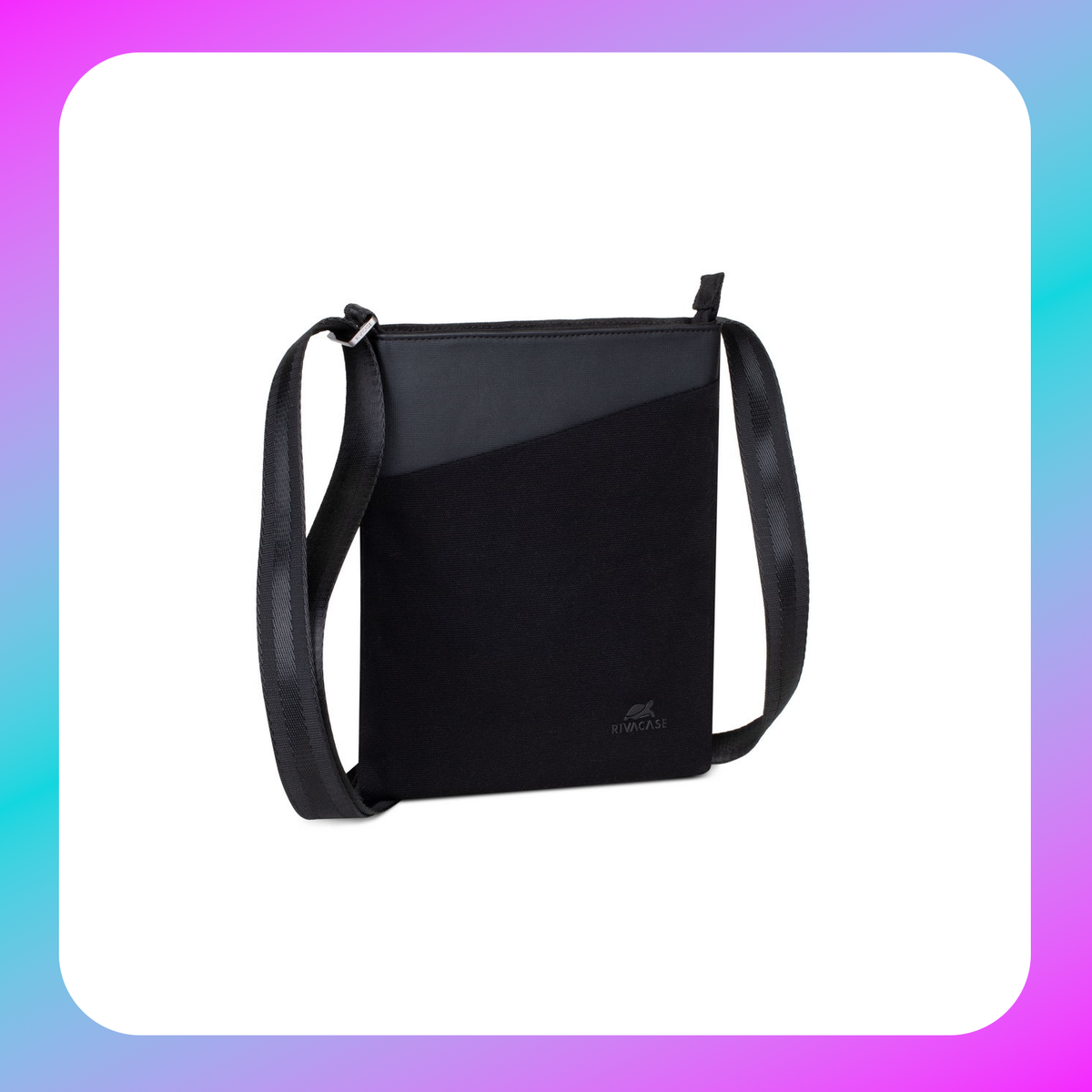 RIVACASE 8509 black Canvas Crossbody bag Main image