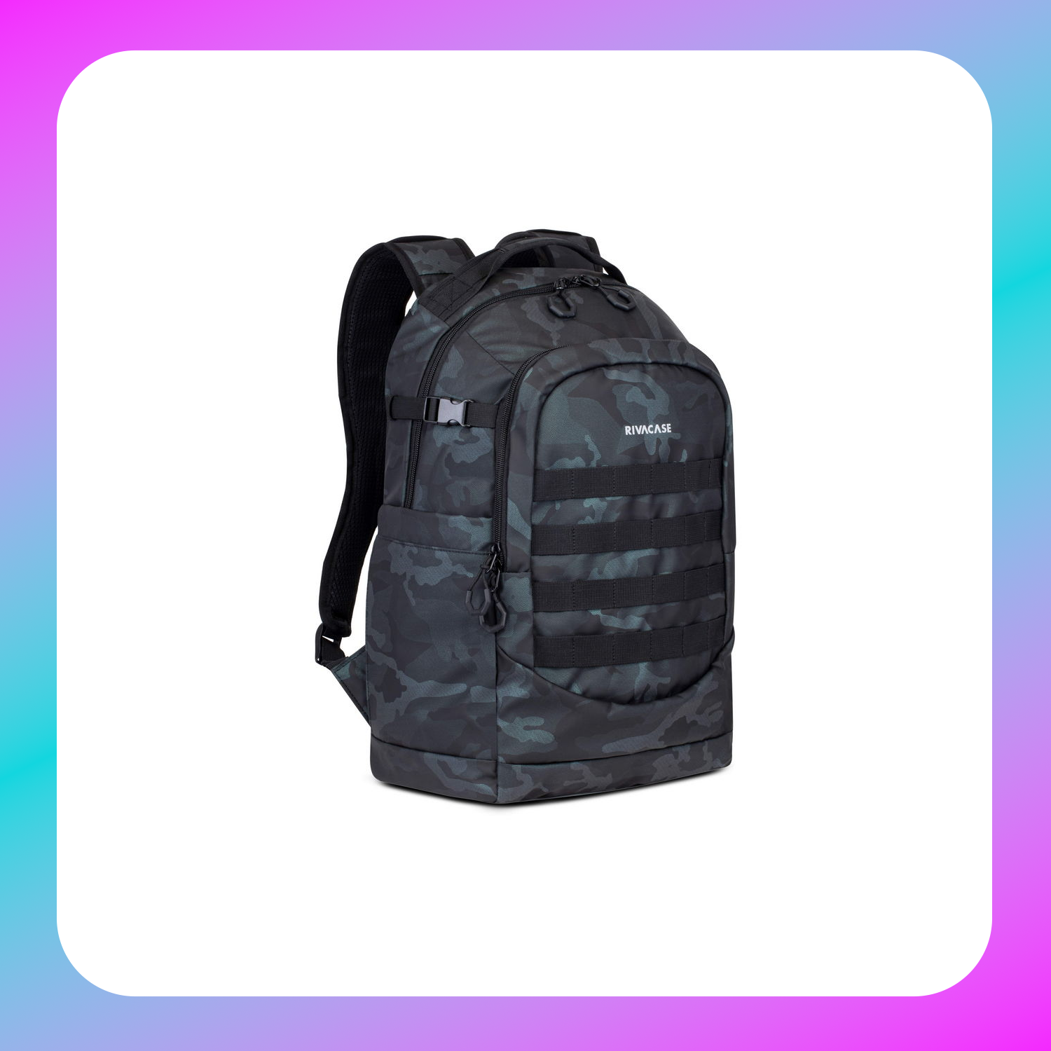 RIVACASE 7631 navy camo 28L Rucksack