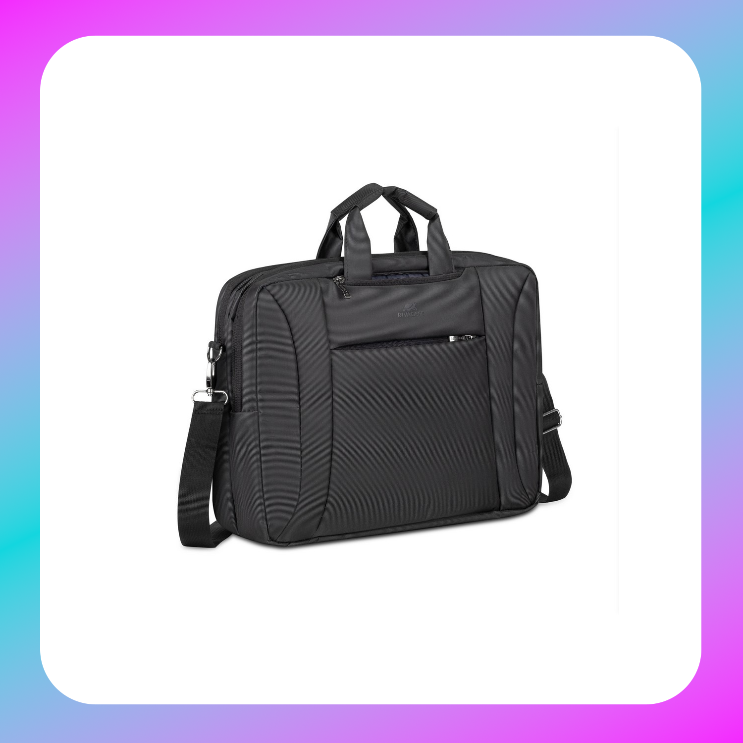 RIVACASE 8290 charcoal black convertible Laptop bag/backpack 16"