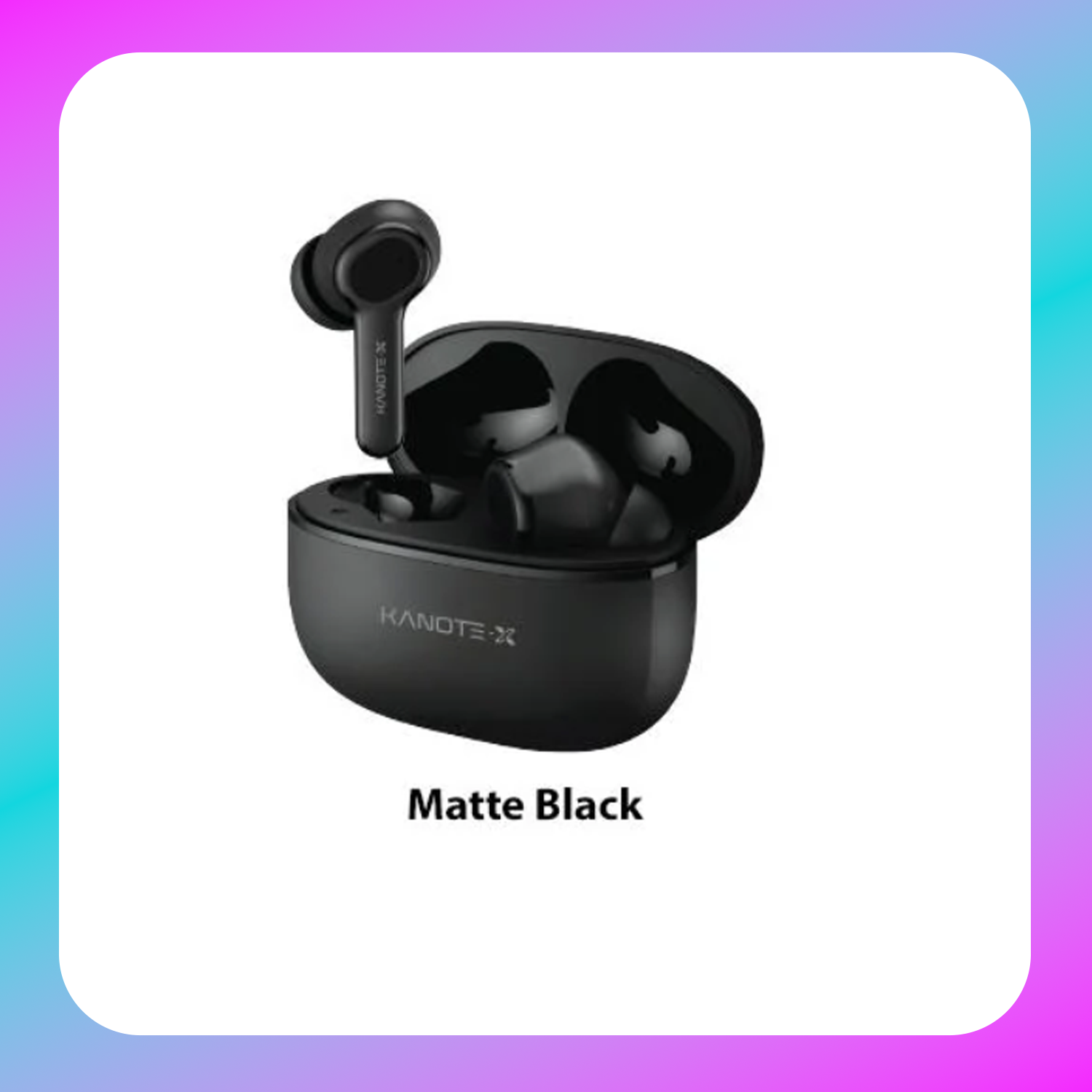 Kanote Space X Active Noise Cancelling Earbuds  (Matte Black)