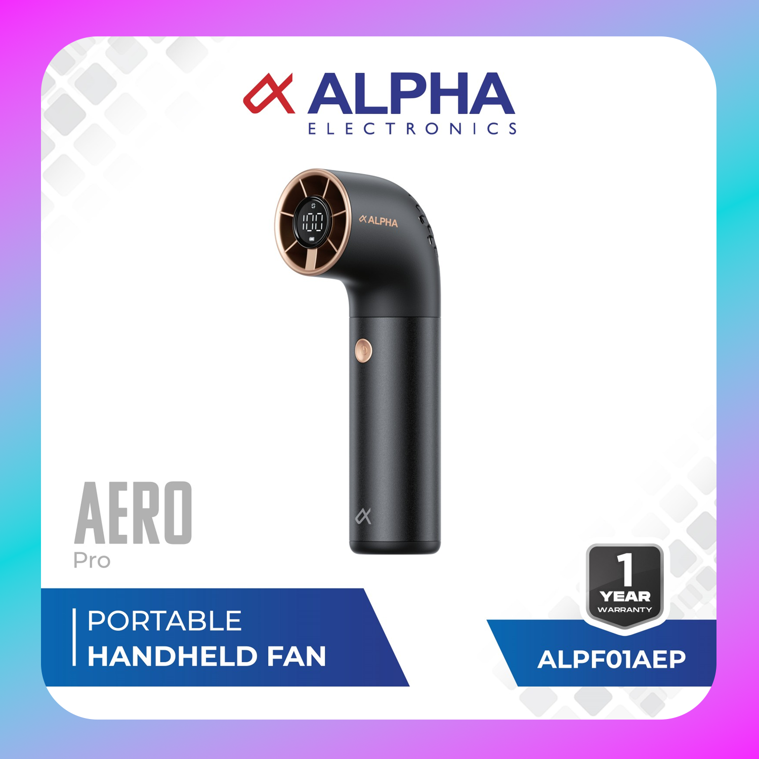 Alpha Portable Handheld Fan AERO Pro - ALPF 01AEP Main image