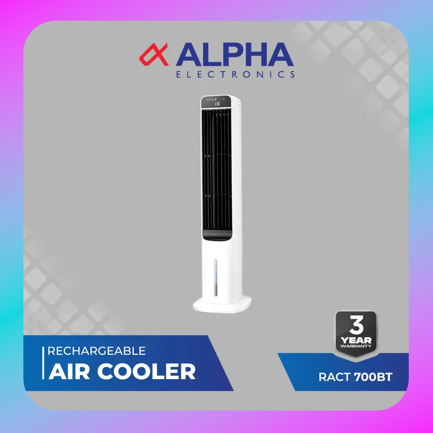 Alpha Rechargeable Tower Air Cooler - RACT 700BT Main image