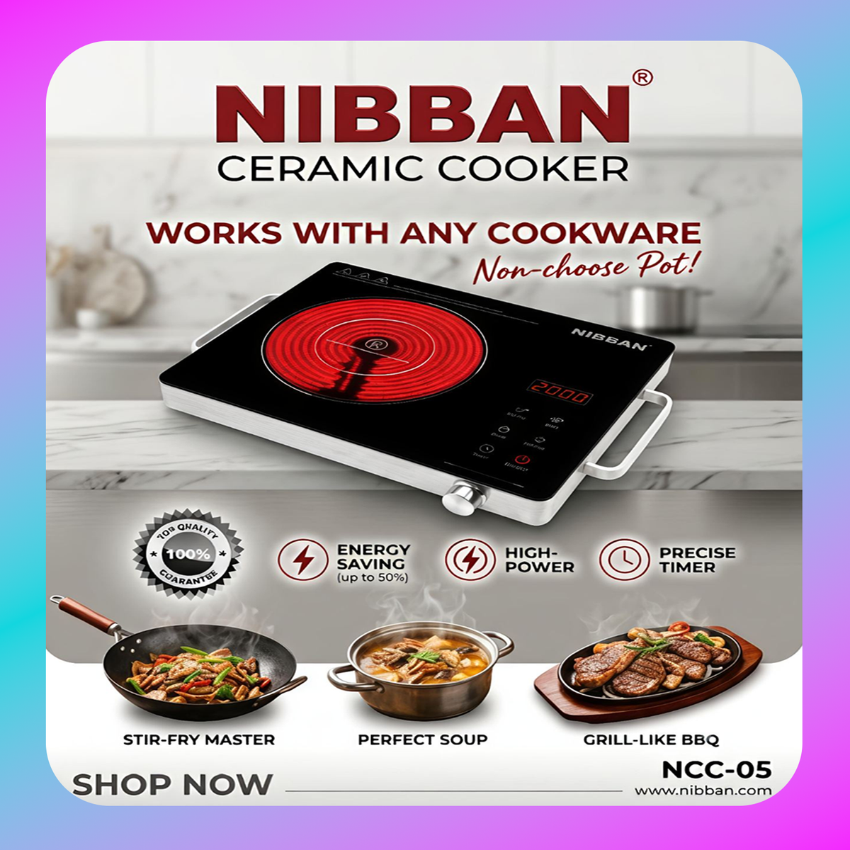 Nibban Ceramic Cooker (NCC-02) Main image
