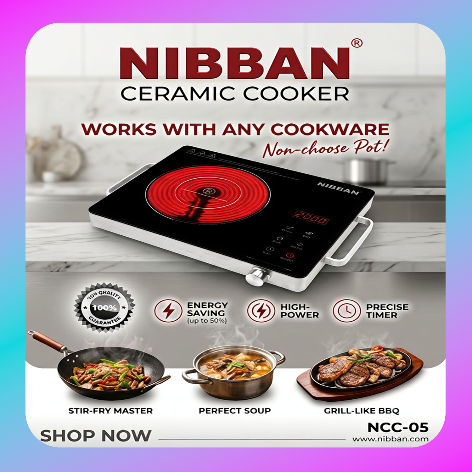 Nibban Ceramic Cooker (NCC-02)