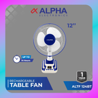 Alpha Rechargeable Table Fan