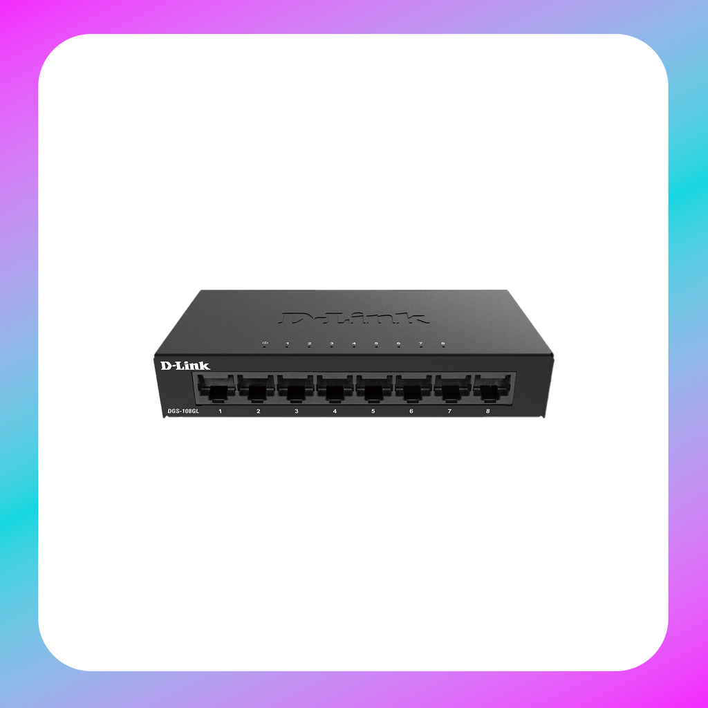 D-Link 8-Port Gigabit Unmanaged Desktop Switch (DGS-108GL)