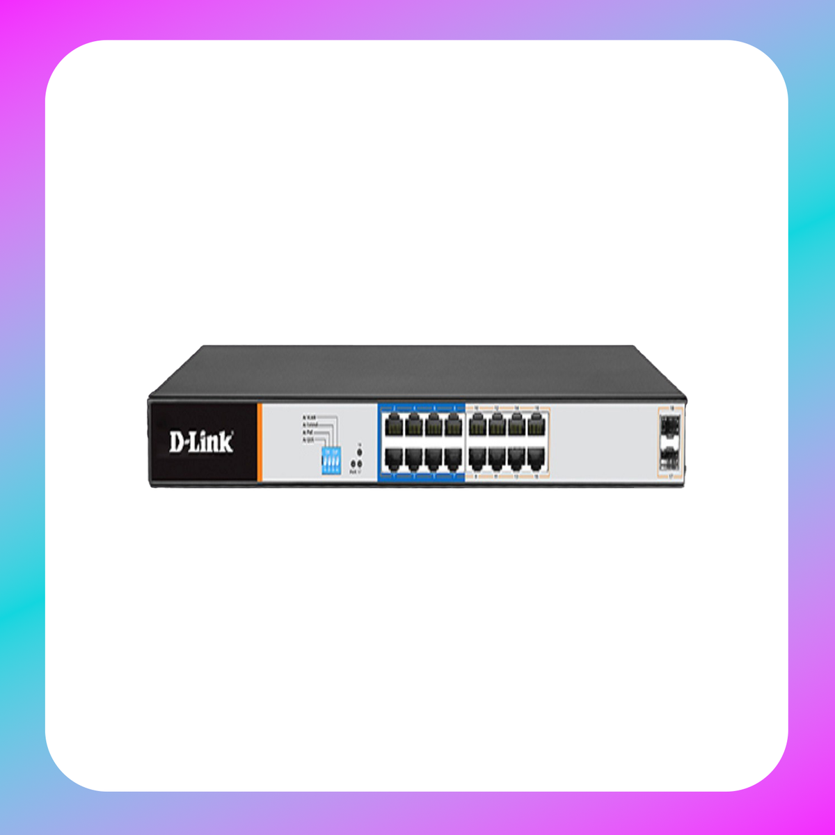 D-Link 16GE PoE + 2 SFP Ports 250m PoE Switch (DGS-F1018P-E)