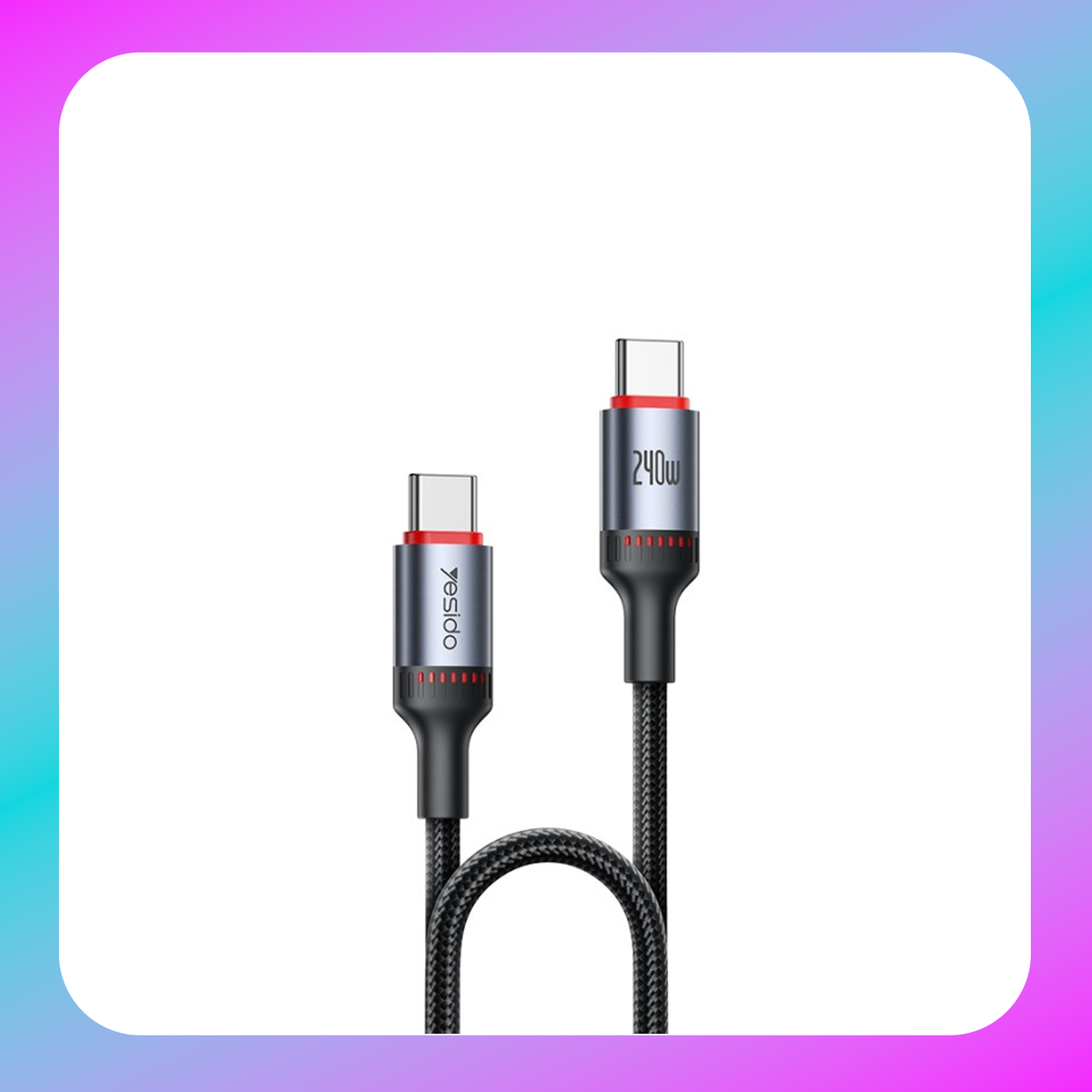 Yesido Type C-C 240W Data cable Main image