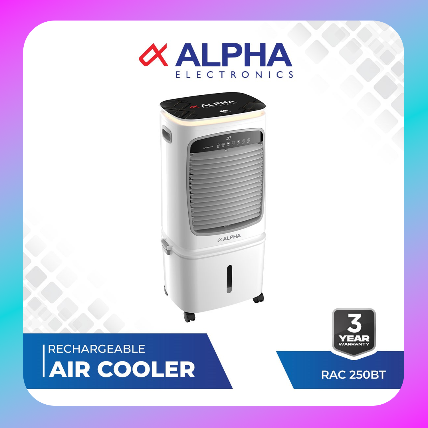 Alpha Rechargeable Air Cooler - RAC 250BT Main image