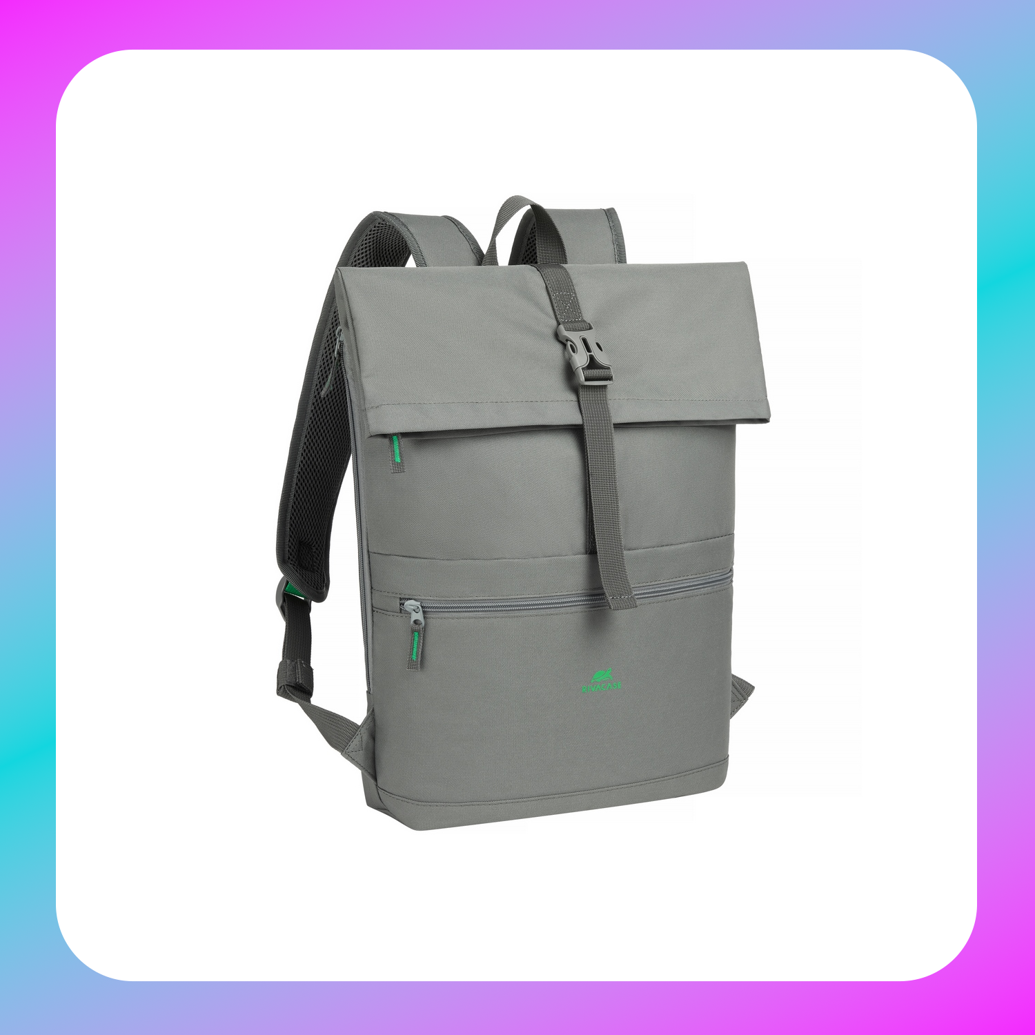 Rivacase 5567 grey ECO Rolltop 15L backpack