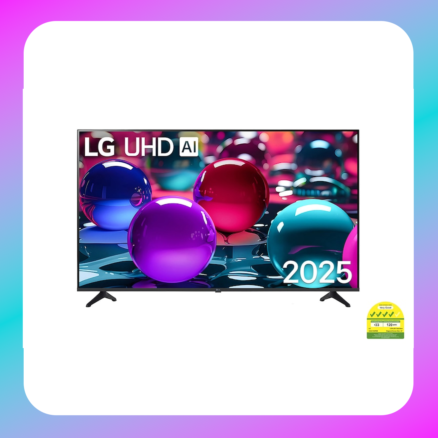 LG 43 Inch LG UHD AI UA73 4k Smart TV 2025 - 43UA7350PSB