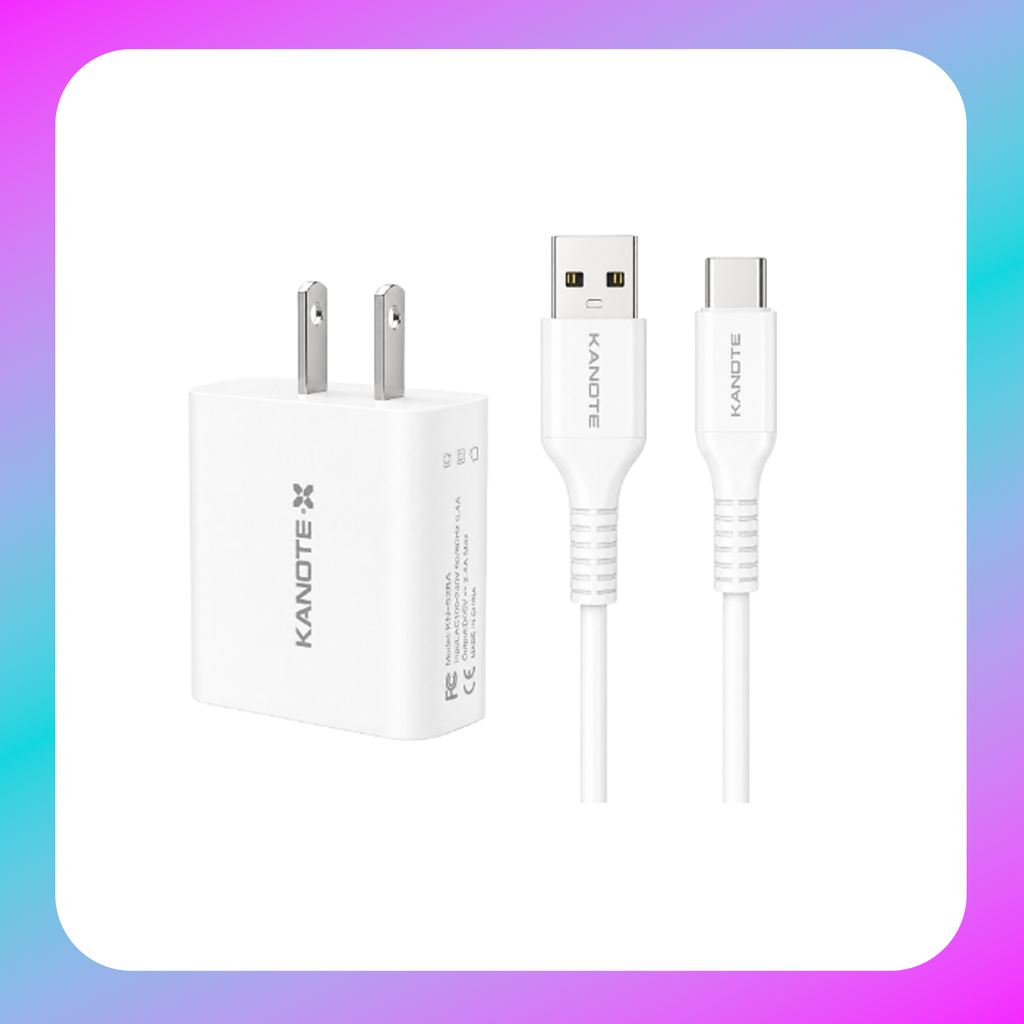 Kanote CS-18W18W Charger Set + Type C Cable