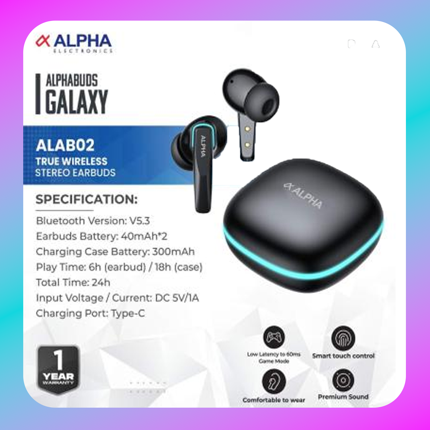 ALPHA ALAB02 (Galaxy)  BUDS