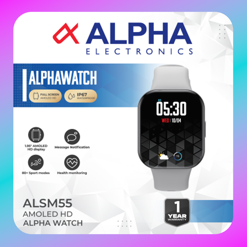 ALPHA ALSM55 (GREAY) SMART WATCH