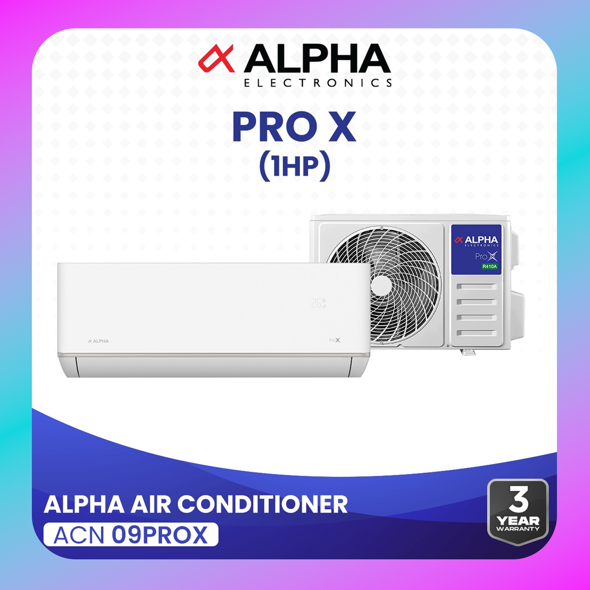 Alpha Air Con Non Inverter ACN09PROX (1HP) Main image