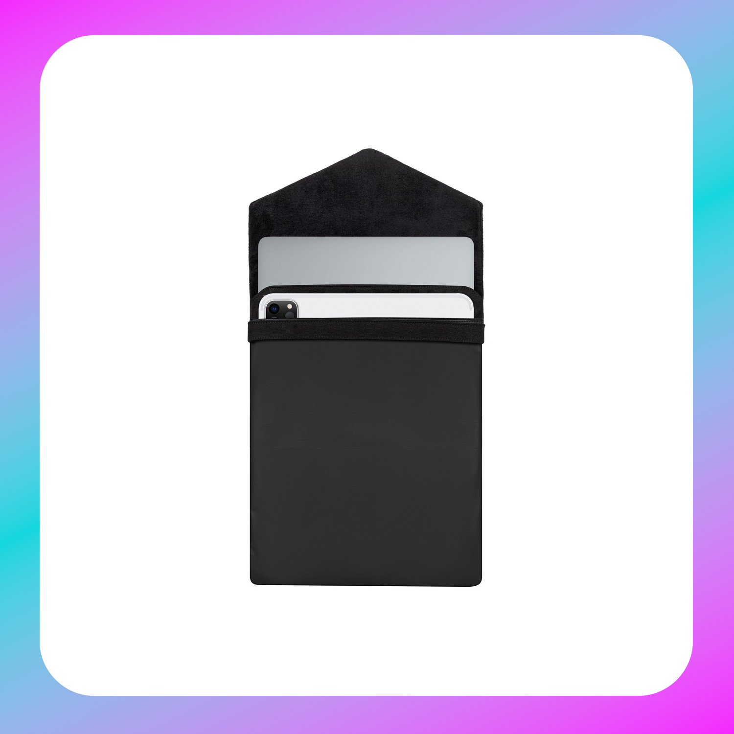 RIVACASE 8505 black Canvas Sleeve for MacBook Pro 16 / 12