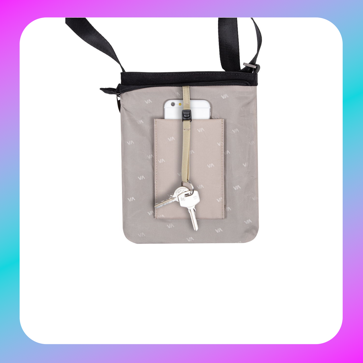 RIVACASE 8509 black Canvas Crossbody bag