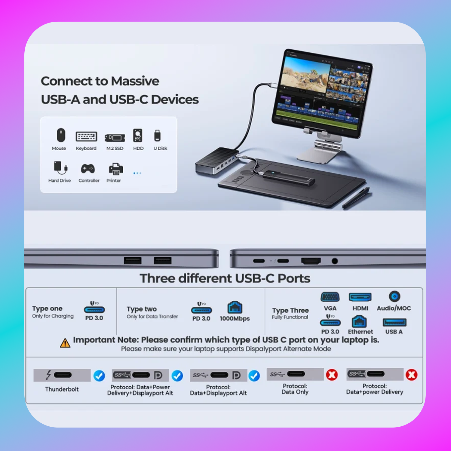 Orico Docking Station with M.2 SSD Enclosure Secondary image