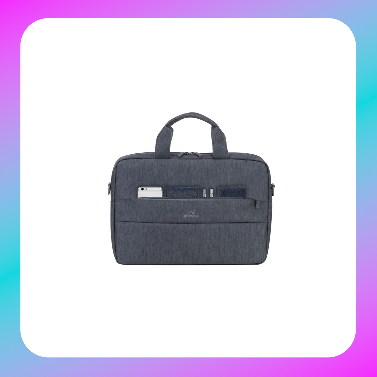 RIVACASE Prater 7522 dark grey anti-theft Laptop bag 14"