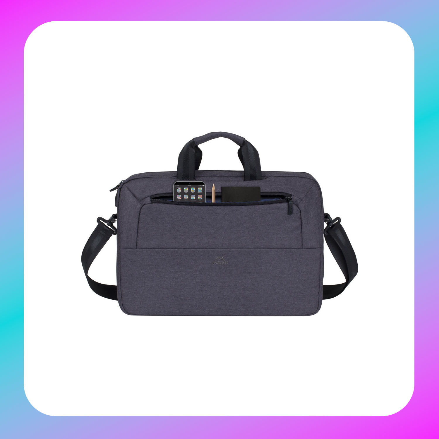 RIVACASE 7730 black Laptop shoulder bag 15.6" / 6
