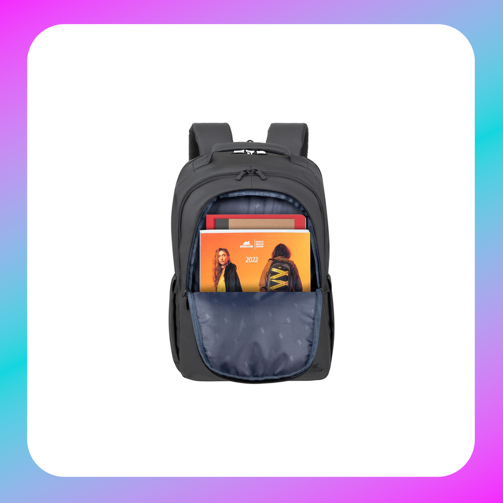 RIVACASE 8435 black Coated ECO Laptop Backpack 15.6”