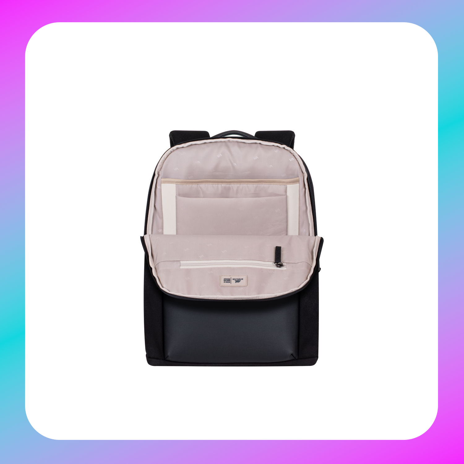 RIVACASE 8524 black Canvas backpack