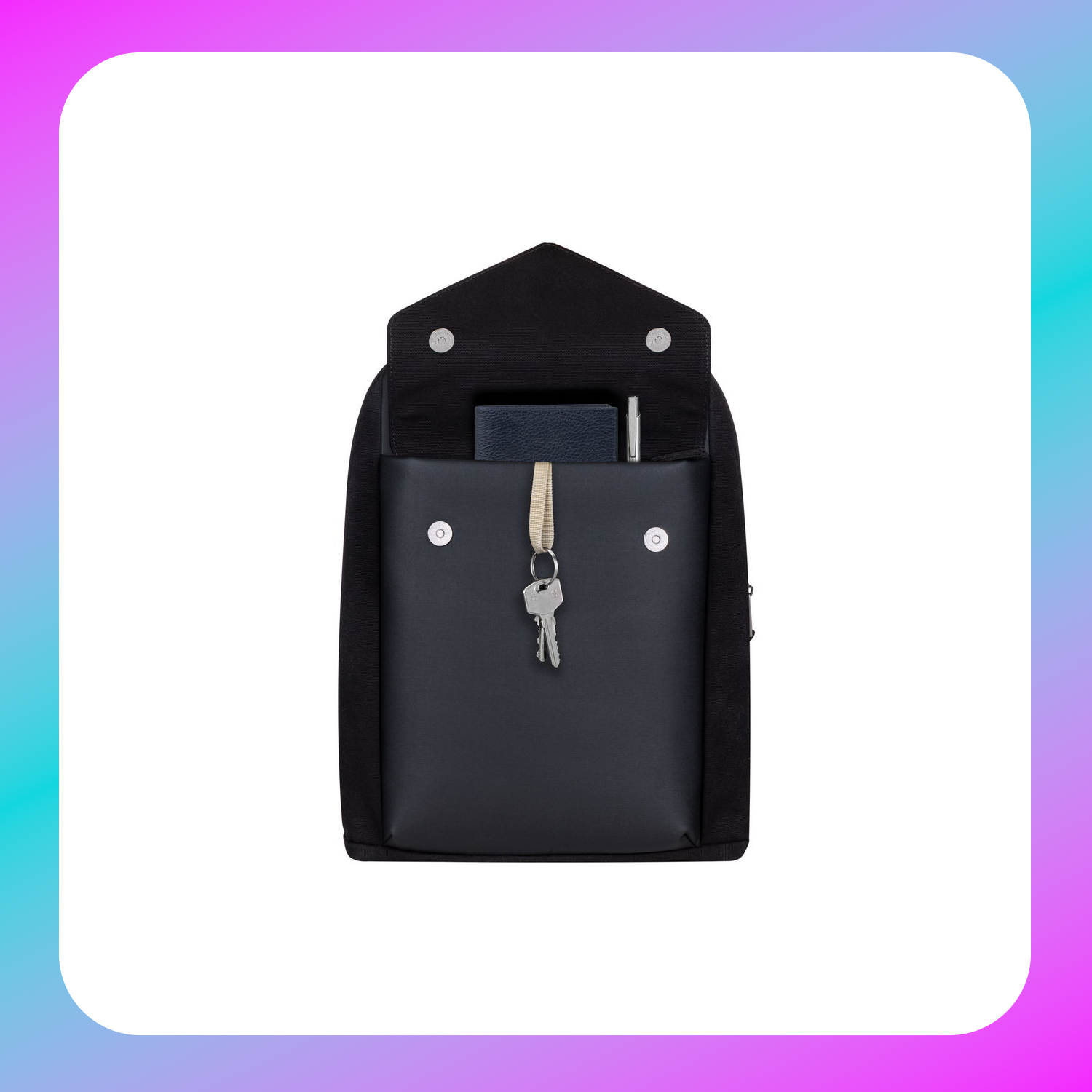 RIVACASE 8524 black Canvas backpack