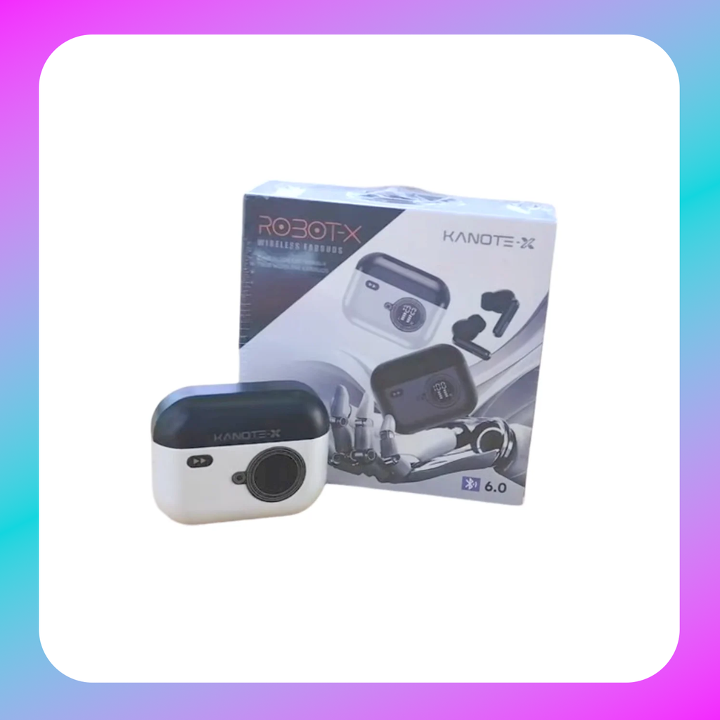 Kanote Robot X Active Noise Cancelling Earbuds   (black)